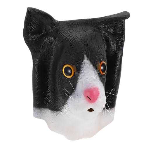 Healeved Halloween Katzenkopf Tierkostüm Für Den Ganzen Kopf Für Halloween Maskenball Partyzubehör Healeved Halloween Katzenkopf Tierkostüm Für Den Ganzen Kopf Für Halloween Maskenball Partyzubehör von Healeved