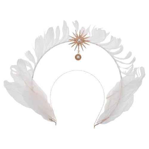 Healeved Halloween-Kostüm, Kopfschmuck, Heiligenschein-Krone, Stirnband für Frauen, Mary-Göttin, Kopfschmuck, Tiara, Haar-Accessoires für Party, Cosplay, Maskerade von Healeved