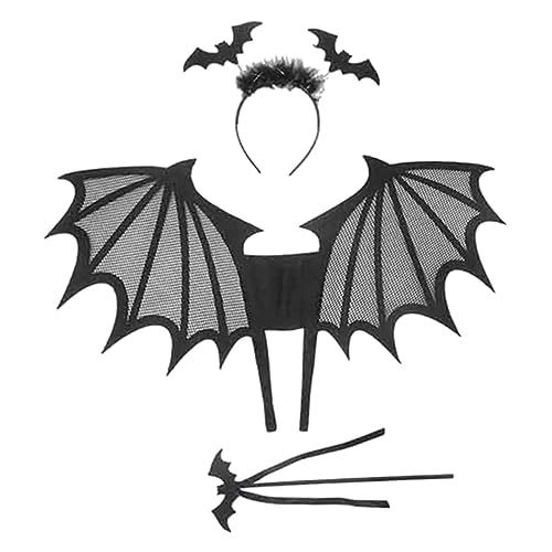 Healeved Halloween Kostümset mit Flügeln und Haarreif Cosplay Zubehör für Halloween Geburtstagsfeiern und Festlichkeiten Leichtem Langlebigem Filz Gefertigt Healeved Halloween Kostümset mit Flügeln und Haarreif Cosplay Zubehör für Halloween Geburtstagsfeiern und Festlichkeiten Leichtem Langlebigem Filz Gefertigt von Healeved