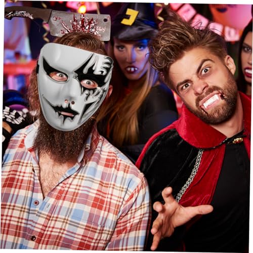 Healeved Halloween LED Vollgesichtsmaske Transparent Blau Leuchtend El Kaltlicht Party Cosplay Kostüm Partydekoration Festliche Halloween Maske für Tanz Karneval Healeved Halloween LED Vollgesichtsmaske Transparent Blau Leuchtend El Kaltlicht Party Cosplay Kostüm Partydekoration Festliche Halloween Maske für Tanz Karneval von Healeved