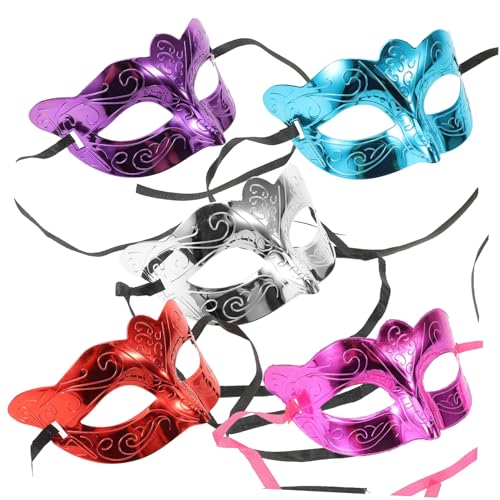 Healeved Halloween Maske Glitzer Maske für Kostümpartys Teiliges Blau Silber und Rot für Faschingsfeiern und Karnevalsveranstaltungen Healeved Halloween Maske Glitzer Maske für Kostümpartys Teiliges Blau Silber und Rot für Faschingsfeiern und Karnevalsveranstaltungen von Healeved