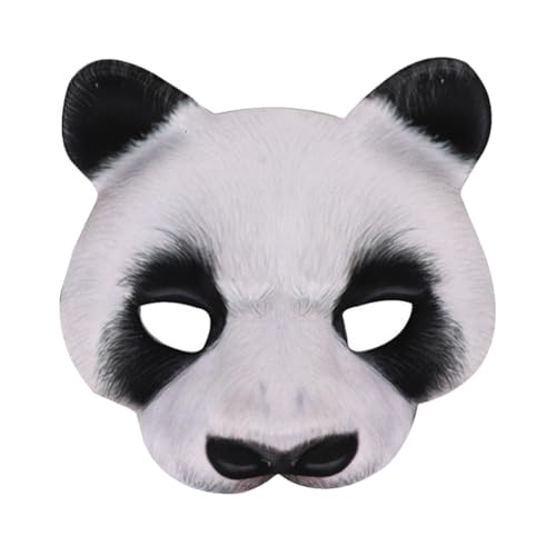 Healeved Halloween Panda Maske Eva Tier Erwachsene Cosplay Prop Weiß Vollgesichtsmaske für Halloween Party Kostüm Zubehör Healeved Halloween Panda Maske Eva Tier Erwachsene Cosplay Prop Weiß Vollgesichtsmaske für Halloween Party Kostüm Zubehör von Healeved