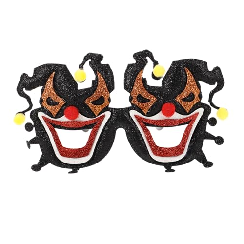 Healeved Halloween Partybrille aus Papier Lustige Cosplay Brillen mit Kreativen Clown Kürbis Spinnen und Katzenmotiven Unisex Accessoire für Fotoshootings und Festdeko von Healeved