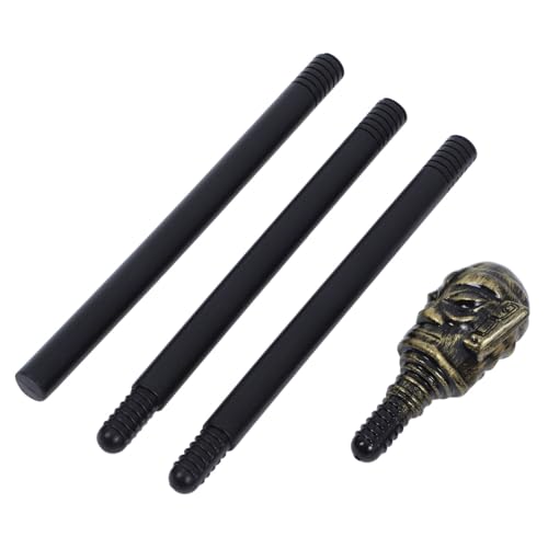 Healeved Halloween Pharaonen Zauberstab Kunststoff Scepter Toy Ägyptischer Kostüm Gehstock Prop für Frauen Männer Spukiges Design Leicht Tragbar Dekoratives Accessoire Healeved Halloween Pharaonen Zauberstab Kunststoff Scepter Toy Ägyptischer Kostüm Gehstock Prop für Frauen Männer Spukiges Design Leicht Tragbar Dekoratives Accessoire von Healeved