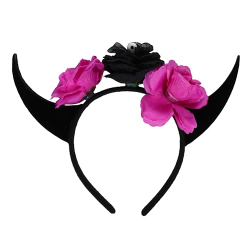 Healeved Halloween Stirnband mit Floralen Hörnern und Leichtes Kopfschmuck für Damen für Halloween Kostümpartys Cosplay und Festliche Verkleidungen Healeved Halloween Stirnband mit Floralen Hörnern und Leichtes Kopfschmuck für Damen für Halloween Kostümpartys Cosplay und Festliche Verkleidungen von Healeved