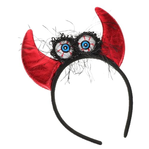 Healeved Halloween Teufelshörner Haarreif Leuchtendes Kostümzubehör für Damen und Herren für Halloween Karneval und Mottopartys Einzigartiges Design Scharlachrot Healeved Halloween Teufelshörner Haarreif Leuchtendes Kostümzubehör für Damen und Herren für Halloween Karneval und Mottopartys Einzigartiges Design Scharlachrot von Healeved