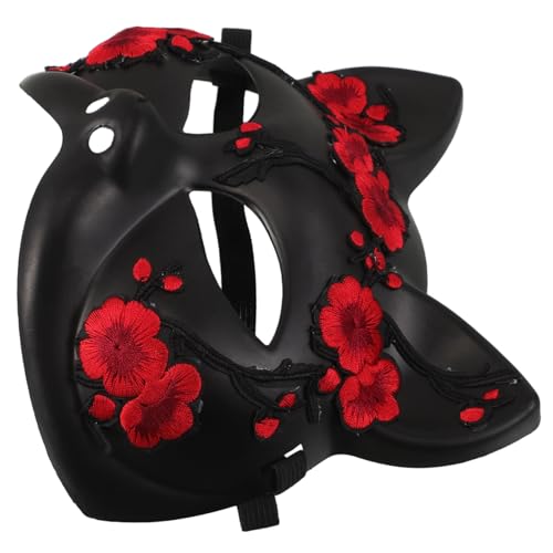 Healeved Halloween Tiermaske Fuchs Cosplay Halbgesichtsmaske Wiederverwendbar Elegant Mystisch Für Kostümpartys Maskerade Karneval Healeved Halloween Tiermaske Fuchs Cosplay Halbgesichtsmaske Wiederverwendbar Elegant Mystisch Für Kostümpartys Maskerade Karneval von Healeved