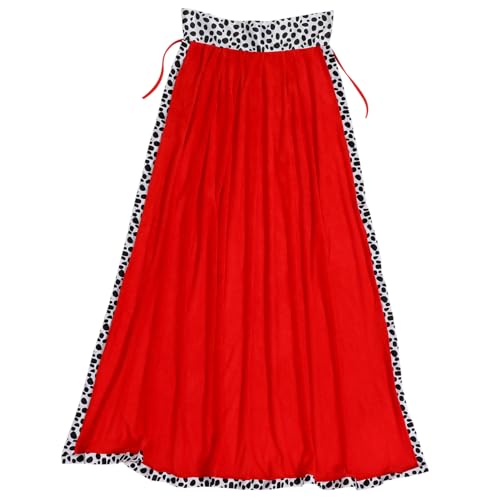 Healeved Halloween Umhang Königscape Rot Cosplay Kostüm Cape für Erwachsene Unisex Bühnenperformance und Party von Healeved