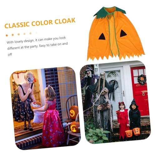 Healeved Halloween Umhang Kürbis Kostüm Cape für Bühnenaufführung Halloween Party Unisex Einheitsgröße Waschbar Wiederverwendbar Healeved Halloween Umhang Kürbis Kostüm Cape für Bühnenaufführung Halloween Party Unisex Einheitsgröße Waschbar Wiederverwendbar von Healeved