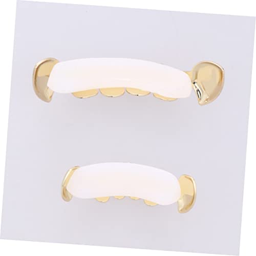 Healeved Halloween Vampirzähne Goldene Falsche Zähne Leichtes Umweltfreundliches Halloween Kostüm Zubehör Für Erwachsene Und Cosplay Party Requisiten von Healeved