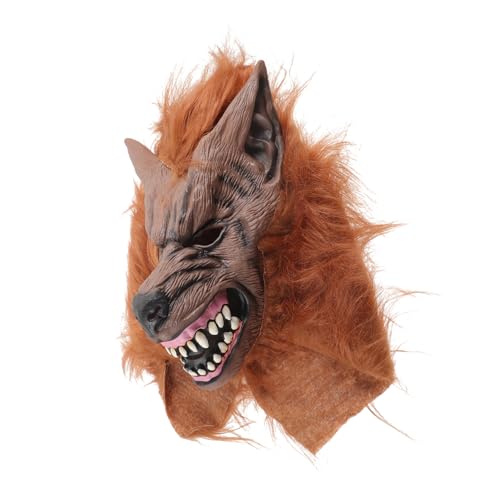Healeved Halloween Wolf Maske Horrific Cosplay Maske für Halloween Partys Atmungsaktiv und Sicher für Schaurige Kostüme und Unvergessliche Festlichkeiten von Healeved