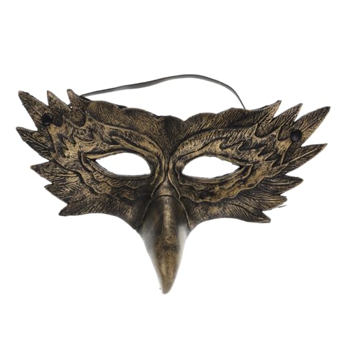 Healeved Halloween-tiermasken Zubehör Für Partykostüme Maskerademaske Geformt Realistisch Halbgesichtsmaskenkostüm Cosplay Kostümzubehör Schnabel Adler Kostüm Golden Pu- Healeved Halloween-tiermasken Zubehör Für Partykostüme Maskerademaske Geformt Realistisch Halbgesichtsmaskenkostüm Cosplay Kostümzubehör Schnabel Adler Kostüm Golden Pu- von Healeved