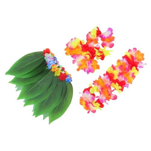 Healeved Hawaiian Rock Set Teilig Stoff Rock Armband Stirnband Halsband Tropische Party Luau Kostüm Zubehör für Strand Geburtstag Feier Healeved Hawaiian Rock Set Teilig Stoff Rock Armband Stirnband Halsband Tropische Party Luau Kostüm Zubehör für Strand Geburtstag Feier von Healeved