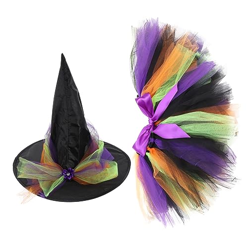 Healeved Hexenkostüm Halloween Partyfestliches Komfortables Wiederverwendbares Hexenkleid mit Schleife und Hut S für Mädchen Atmungsaktives Material Langlebig und Hautfreundlich Healeved Hexenkostüm Halloween Partyfestliches Komfortables Wiederverwendbares Hexenkleid mit Schleife und Hut S für Mädchen Atmungsaktives Material Langlebig und Hautfreundlich von Healeved