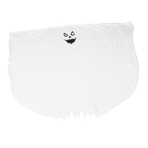 Healeved Hexenumhang Kostüm Halloween-Kostüm für Geisterkostüm für Damen Halloween-Geisterumhang Halloween-Mädchenkostüm Geister Cosplay Polyester Weiß von Healeved