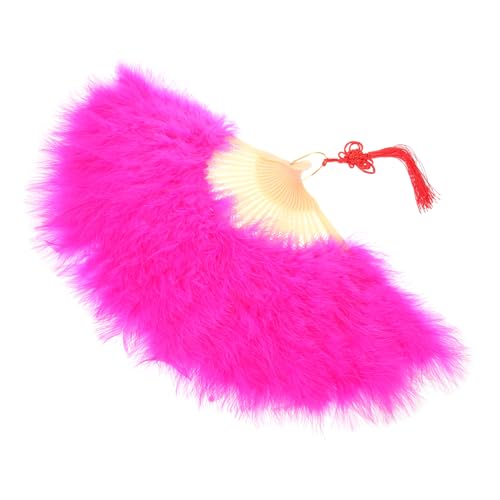 Healeved Hochzeitsfächer Federn Eleganter Handfächer für Frauen Hochzeitsgeschenk für Partys oder Bühnenauftritte Leicht Handlich Einfach zu Bedienen von Healeved