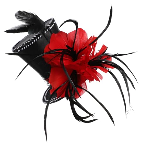 Healeved Kleiner Zylinderhut Haarband für Damen Halloween Party Kopfbedeckung Leichtes und Modisches Stirnband für Kostüme Healeved Kleiner Zylinderhut Haarband für Damen Halloween Party Kopfbedeckung Leichtes und Modisches Stirnband für Kostüme von Healeved