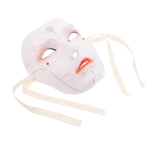 Healeved Japanische Cosplay-maske: Mechanische Vollgesichtsmaske, Steampunk-cyborg-maske, Venezianische Maske Für Karneval, Halloween-partys, Ballparty, Anzieh-requisiten, Weiß Healeved Japanische Cosplay-maske: Mechanische Vollgesichtsmaske, Steampunk-cyborg-maske, Venezianische Maske Für Karneval, Halloween-partys, Ballparty, Anzieh-requisiten, Weiß von Healeved