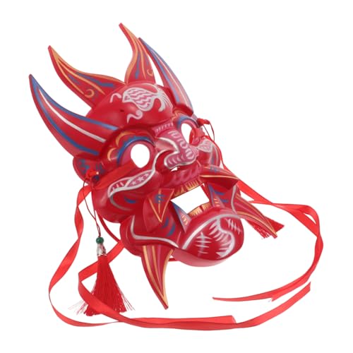 Healeved Japanische Dämonenmaske: Halloween-teufel-cosplay-requisite, Kunststoff-vollgesichtsmaske Chinesischem Monster Für Der Asiatischen Kultur, Cosplay Für Erwachsene, von Healeved