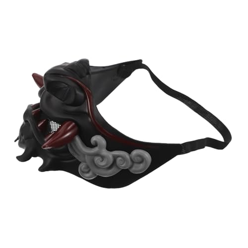 Healeved Japanische Samurai Maske Cosplay Maske mit Elastischem Band Wiederverwendbare Vollgesichtsmaske für Damen und Herren Präzise Handarbeit Auffälliges Design für Karneval Halloween Healeved Japanische Samurai Maske Cosplay Maske mit Elastischem Band Wiederverwendbare Vollgesichtsmaske für Damen und Herren Präzise Handarbeit Auffälliges Design für Karneval Halloween von Healeved
