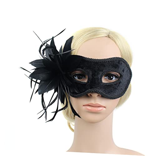 Healeved Karneval Maske Damen Verziert Spitzenmaskerade Fasching Venezianische Augenmaske Komfortabel Elegant für Kostümparty und Maskenball von Healeved