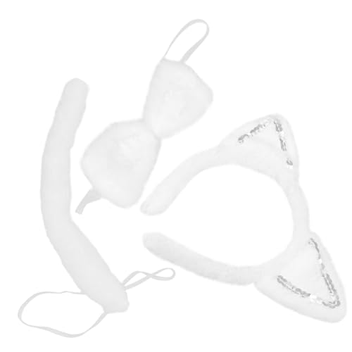 Healeved Katzenohren Haarreif Set mit und Party Cosplay Kostüm für Langlebiges Material Kreatives Design Bequemes Tragen für Fasching und Karneval Healeved Katzenohren Haarreif Set mit und Party Cosplay Kostüm für Langlebiges Material Kreatives Design Bequemes Tragen für Fasching und Karneval von Healeved