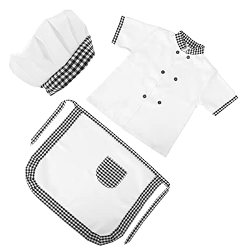 Healeved Kochschürze aus Atmungsaktivem mit Tasche und Passendem Kochmützen Bequemes Backkostüm für Rollenspiele und Kreatives Kariert Healeved Kochschürze aus Atmungsaktivem mit Tasche und Passendem Kochmützen Bequemes Backkostüm für Rollenspiele und Kreatives Kariert von Healeved