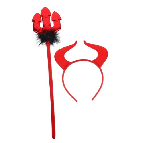 Healeved Kostüm Horn Stirnband Set für Halloween Dekoratives Teufelshorn Haarschmuck mit für Partys und Fotosessions Healeved Kostüm Horn Stirnband Set für Halloween Dekoratives Teufelshorn Haarschmuck mit für Partys und Fotosessions von Healeved