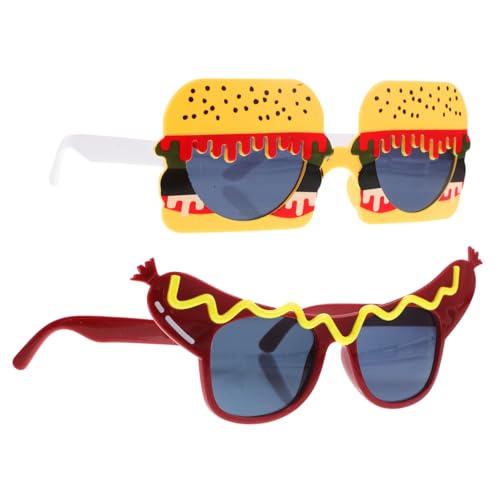 Healeved Kostümbrillen-set 2-teilig Hamburger-brille Leichte Partybrille Party-sonnenbrille Aus Kunststoff Für Festivals Und Veranstaltungen Healeved Kostümbrillen-set 2-teilig Hamburger-brille Leichte Partybrille Party-sonnenbrille Aus Kunststoff Für Festivals Und Veranstaltungen von Healeved