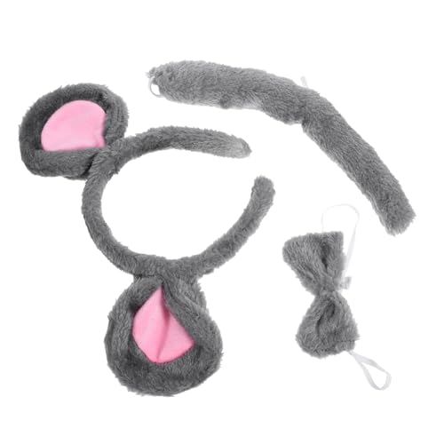 Healeved Kostümset Mausohren Haarreifen mit Flauschigem Design Leichtes Animal Cosplay Set für Damen und Bequemes Partyzubehör für Karneval Halloween und Geburtstagsfeiern Healeved Kostümset Mausohren Haarreifen mit Flauschigem Design Leichtes Animal Cosplay Set für Damen und Bequemes Partyzubehör für Karneval Halloween und Geburtstagsfeiern von Healeved