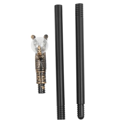 Healeved Kreativer Pharaonen Stab Gehstock Halloween Kostüm Zubehör für Erwachsene und Langlebig Robust Antik Bronze Healeved Kreativer Pharaonen Stab Gehstock Halloween Kostüm Zubehör für Erwachsene und Langlebig Robust Antik Bronze von Healeved