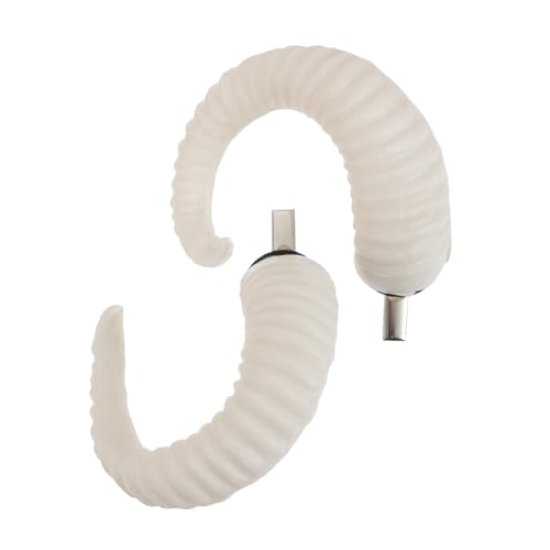 Healeved Künstliche Schafhörner Haarclip Einzigartiges Stirnband für Halloween Cosplay Kreative Kostüm Accessoires für Erwachsene und Vielseitig Einsetzbar bei Festen und Partys von Healeved