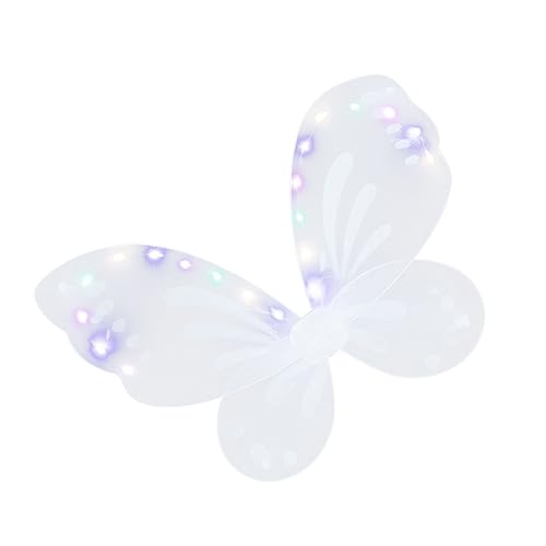 Healeved Leuchtende für Strapazierfähige Weiße Schmetterlingsflügel mit LED Lichteffekt Bequemes Leichtes Material für Kostüm Karneval Halloween und Bühnenauftritte Healeved Leuchtende für Strapazierfähige Weiße Schmetterlingsflügel mit LED Lichteffekt Bequemes Leichtes Material für Kostüm Karneval Halloween und Bühnenauftritte von Healeved
