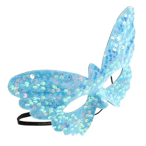Healeved Maske Mardi Gras Mask Sky-blue Pailletten Healeved Maske Mardi Gras Mask Sky-blue Pailletten von Healeved