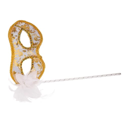 Healeved Maske für Damen Handgefertigte Maskerade Maske mit Stab und Eleganten Details für Karneval Halloween und Kostümpartys Leicht und Komfortabel zu Tragen Langlebiges Material Healeved Maske für Damen Handgefertigte Maskerade Maske mit Stab und Eleganten Details für Karneval Halloween und Kostümpartys Leicht und Komfortabel zu Tragen Langlebiges Material von Healeved