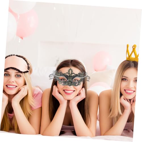 Healeved Metallische Butterfly Masquerade Party Maske Goldfarben für Halloween Karneval Kostüm Ball Fasching Verstellbar und Vielseitig für Damen und Herren von Healeved