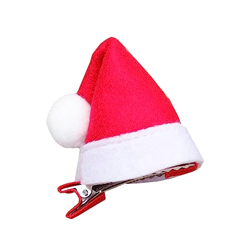 Healeved Mini Weihnachtsmütze Haarklammer für Junge Mädchen Langlebiger Geruchloser Haarschmuck mit Festlichem Design für Weihnachtsfeiern und Besondere von Healeved