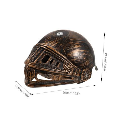 Healeved Mittelalter Helm Cosplay Zubehör Vintage Bronze Soldaten Kopfbedeckung für Jungen Mädchen Festival Kostüm Party Zubehör Healeved Mittelalter Helm Cosplay Zubehör Vintage Bronze Soldaten Kopfbedeckung für Jungen Mädchen Festival Kostüm Party Zubehör von Healeved