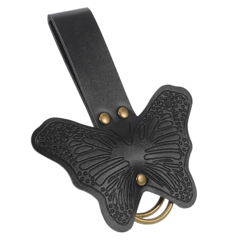 Healeved Mittelalterlicher Damengürtel Lederring Schmetterlingsform Mittelalterliche Taillen-Accessoire Für Renaissance Kostüm Cosplay Bühnenoutfit von Healeved