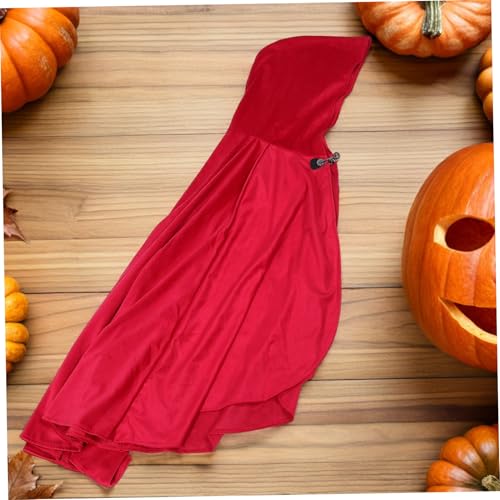 Healeved Mittelalterlicher Renaissance Umhang Kapuzenmantel aus Luxuriösem Spandex Vielseitig für Halloween Cosplay Themenpartys und Bühnenauftritte Herren Damen Karneval Kostüm Cape von Healeved
