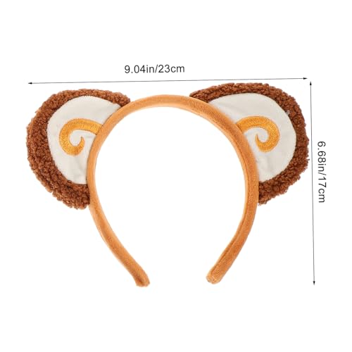 Healeved Monkey Kostüm mit Süßem Stirnband Ohren und Fliege Flauschiges Affen Accessoire für Karneval Halloween Geburtstagsfeier Fasching Cosplay und Verkleidung Healeved Monkey Kostüm mit Süßem Stirnband Ohren und Fliege Flauschiges Affen Accessoire für Karneval Halloween Geburtstagsfeier Fasching Cosplay und Verkleidung von Healeved