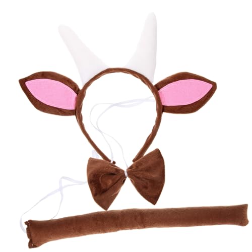 Healeved Niedliches Ziegenhörner Stirnband Set mit Ohren und Leichtes Kuscheliges Tierkostüm Zubehör für Damen und Teens für Halloween Karneval Themenpartys und Cosplay Healeved Niedliches Ziegenhörner Stirnband Set mit Ohren und Leichtes Kuscheliges Tierkostüm Zubehör für Damen und Teens für Halloween Karneval Themenpartys und Cosplay von Healeved