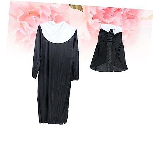 Healeved Nonnenkostüm Für Frauen Halloween Kostüm Mit Robe Großem Goldenen Für Karneval Fasching Halloween Feiern Healeved Nonnenkostüm Für Frauen Halloween Kostüm Mit Robe Großem Goldenen Für Karneval Fasching Halloween Feiern von Healeved