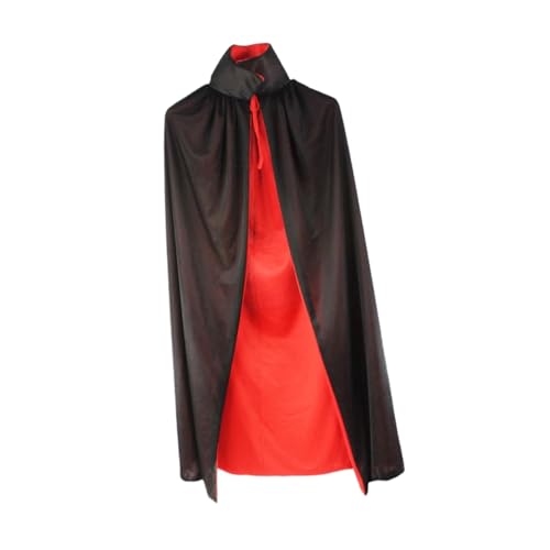 Healeved Party Cape Halloween-kostüme Für Halloween-Vampir-umhang Party-Cosplay-Mantel Vampirmantel Für Erwachsene Schwarzer Und Roter Umhang Deko Kap Polyester von Healeved