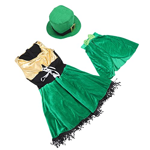 Healeved Patrick's Day Kostüm Damen Grüne Irische Performance Kleidungsstücke für Karneval und Party Waschbar Langlebig S Healeved Patrick's Day Kostüm Damen Grüne Irische Performance Kleidungsstücke für Karneval und Party Waschbar Langlebig S von Healeved