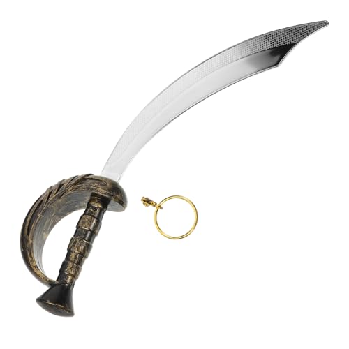 Healeved Piraten Cosplay Set Teilig mit und Ohrring Leichtes Festival Accessoire für Halloween Party Robustes Piratenspielzeug für Erwachsene von Healeved