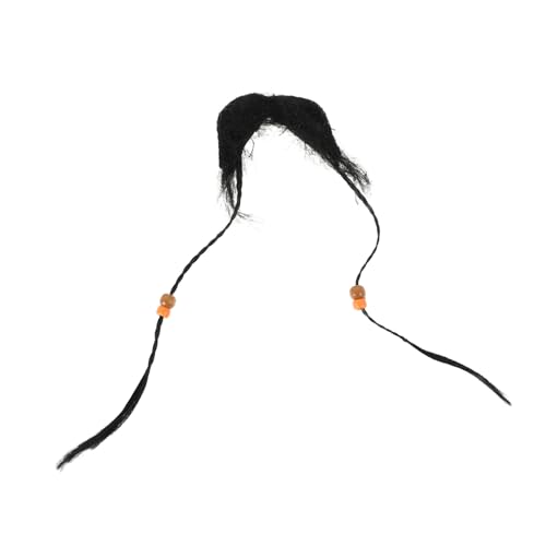 Healeved Piratenbart Kostüm Schnurrbart Halloween Bart Falscher Bart für Halloween lustiger falscher Bart falscher Schnurrbart Falscher Bart für Männer Kostüm Bart chemische Faser Black von Healeved