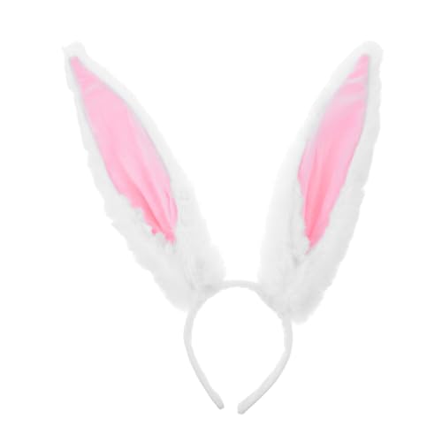 Healeved Plüsch Hasenohren Haarreif mit Rosa Futter Biegsames und Formbares Kaninchenohren Stirnband Weiches Fell Haarband für Mädchen und Frauen Leichtes Cosplay Accessoire für Ostern und Healeved Plüsch Hasenohren Haarreif mit Rosa Futter Biegsames und Formbares Kaninchenohren Stirnband Weiches Fell Haarband für Mädchen und Frauen Leichtes Cosplay Accessoire für Ostern und von Healeved