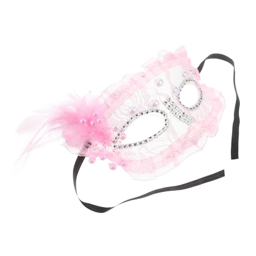 Healeved Prinzessinnenmaske Cosplay Halbmaskerade Frau Maskerade Frauen Partymaskerade Für Frauen Dame Realistisch Ausgefallenes Quastenkostüm Dekorative Halloween Spitzenmaske von Healeved