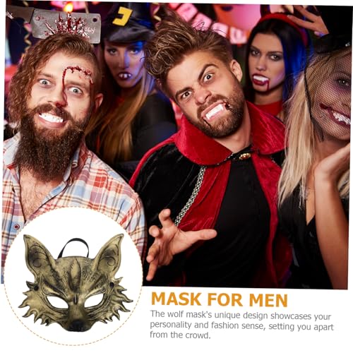 Healeved Realistische Wolf Maske Halloween Party Maske aus Leichtem PU Schaumstoff Vielseitig für Karneval Cosplay Maskerade Komfortabel und Stilvoll für Lange Healeved Realistische Wolf Maske Halloween Party Maske aus Leichtem PU Schaumstoff Vielseitig für Karneval Cosplay Maskerade Komfortabel und Stilvoll für Lange von Healeved